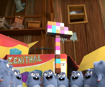 Grizzy et les lemmings - Lemmings à bloc