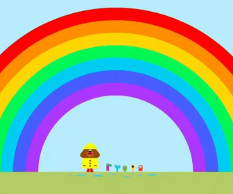 Hé, Oua-Oua - Le badge arc-en-ciel